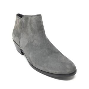 NEW SAM EDELMAN women's petty ankle boots in gray suede